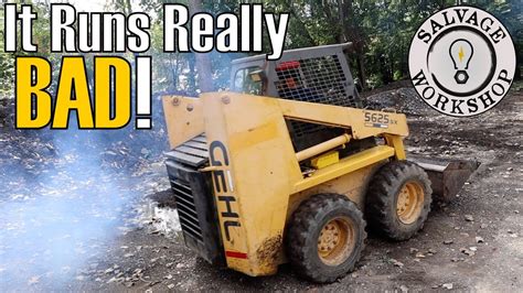 gehl skid steer smokes|The OLD Skid Steer SMOKES Like a Chimney!!! Let's Find out .